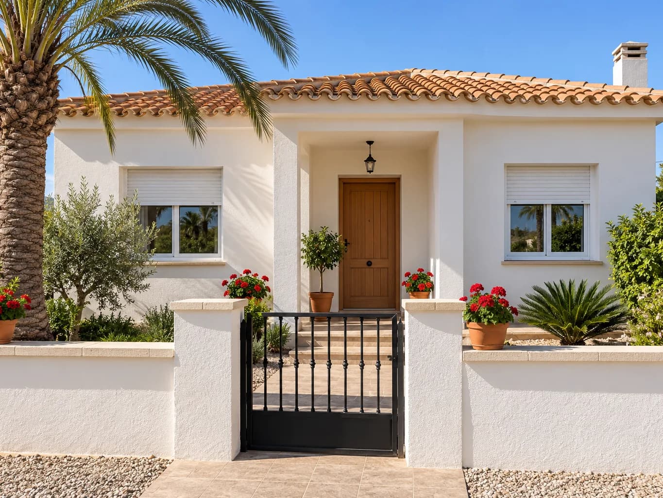 Fachada de casa renovada — después
