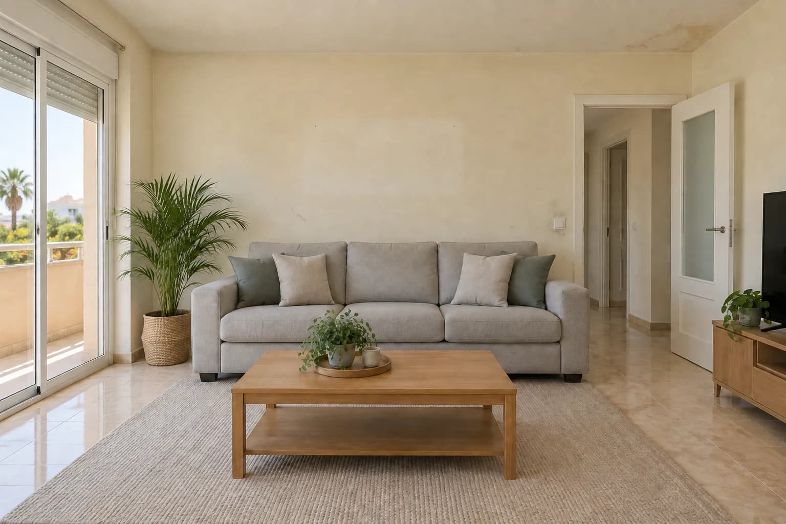Salón de un piso reformado — antes
