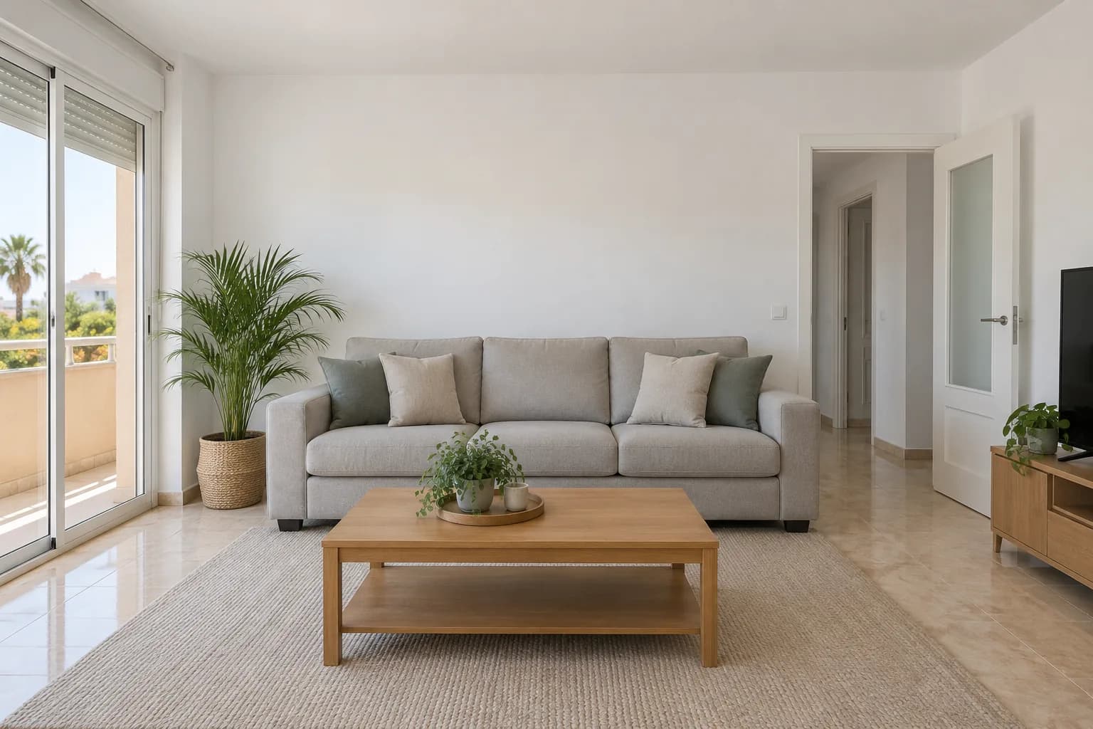 Salón de un piso reformado — después